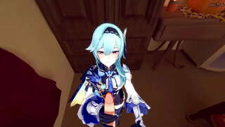 POV ไอ้ Eula doggystyle และเติมเต็มของเธอกับน้ำเชื้อ.