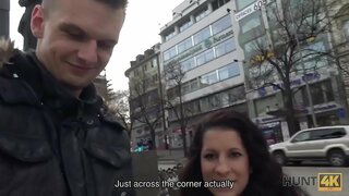 HUNT4K.ฮันเตอร์รู้เห็นแก่ตัวโสเภณี Jocelyne Z บ Vaclav นสแควร์ในปราก